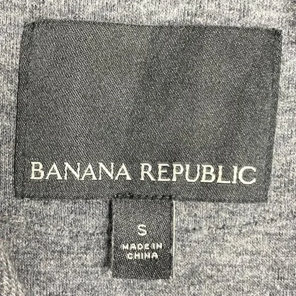 Men’s Gray Banana Republic Grey 1/4 Zip Wool Blend Sweater Small - Picture 4 of 5
